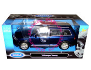 Модель автомобиля Volkswagen Touareg, синяя, 1:24, Welly [22452W-BL]