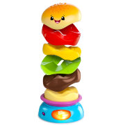* Развивающая игрушка-пирамидка 'Веселый бутерброд' (Stack 'n Spin Burger), Bright Starts [52126]