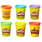 Комплект из 6 баночек пластилина по 112г, Play-Doh, Hasbro [B6756-set]