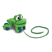 Деревянная игрушка-каталка 'Лягушка на веревочке', Melissa&Doug [3021/13021]