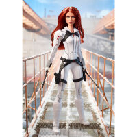 Кукла 'Черная Вдова Студии Marvel' (Marvel Studios' Black Widow Barbie), ограниченный выпуск, коллекционная, Platinum Label Barbie, Mattel [GHT82]