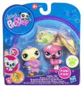 Коллекционные зверюшки 2011 - Страус и Фламинго, Littlest Pet Shop Collector Pets [25877]