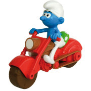 Игрушка 'Смурфик на красном мотоцикле', в коробке, The Smurfs, Mondo [71001-5]