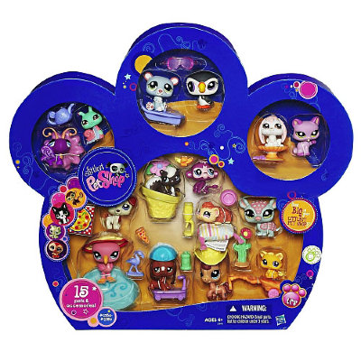 Подарочный набор 'След' с 15-ю зверюшками, Littlest Pet Shop, Hasbro [21693] Подарочный набор 'След' с 15-ю зверюшками, Littlest Pet Shop, Hasbro [21693]