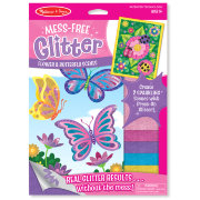 Набор для детского творчества 'Цветы и бабочки', Mess-Free Glitter, Melissa&Doug [9511]