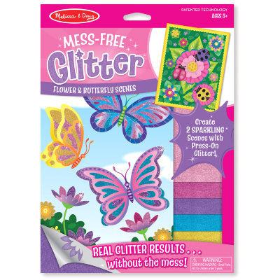 Набор для детского творчества &#039;Цветы и бабочки&#039;, Mess-Free Glitter, Melissa&amp;Doug [9511] Набор для детского творчества 'Цветы и бабочки', Mess-Free Glitter, Melissa&Doug [9511]