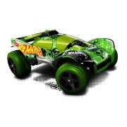 Коллекционная модель автомобиля Da'Kar - HW Stunt 2013, зеленая, Hot Wheels, Mattel [X1730]