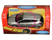 Модель автомобиля Lancia Delta, серебристая, 1:43, серия 'Speed Street', Welly [44000-01]