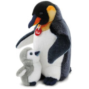 Мягкая игрушка 'Пингвин с пингвиненком', 33+13см, Trudi [2666-041]