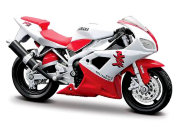 Модель мотоцикла Yamaha YZF-R1, 1:18, красно-белая, Bburago [18-51022]