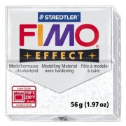 Полимерная глина FIMO Effect Glitter White, белая с блестками, 56г, FIMO [8020-052]