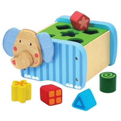Деревянная игрушка-сортер &#039;Слон&#039; (Elephant Geo Sorter), I&#039;m Toy [21090] Деревянная игрушка-сортер 'Слон' (Elephant Geo Sorter), I'm Toy [21090]