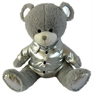 Мягкая игрушка, рассказывающая чистоговорки - Медвежонок в серебристой куртке, 32 см, 20 чистоговорок, Пирамида Открытий [45279] Мягкая игрушка, рассказывающая чистоговорки - Медвежонок в серебристой куртке, 32 см, 20 чистоговорок, Пирамида Открытий [45279]