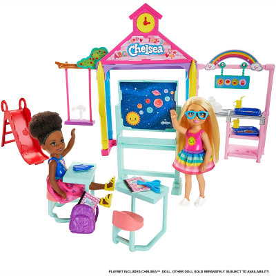 Игровой набор с куклой Челси (Chelsea) &#039;Школа&#039;, Barbie, Mattel [GHV80] Игровой набор с куклой Челси (Chelsea) 'Школа', Barbie, Mattel [GHV80]