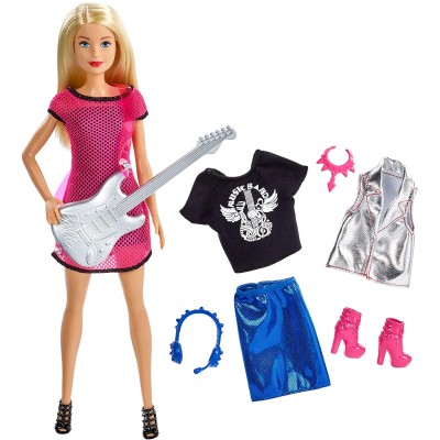 Кукла Барби &#039;Рок-звезда&#039;, из серии &#039;Я могу стать&#039;, Barbie, Mattel [GDJ34] Кукла Барби 'Рок-звезда', из серии 'Я могу стать', Barbie, Mattel [GDJ34]