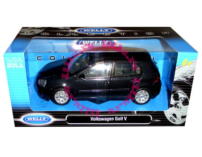 Модель автомобиля Volkswagen Golf V, черная, 1:24, Welly [22458W-BK] Модель автомобиля Volkswagen Golf V, черная, 1:24, Welly [22458W-BK]
