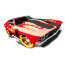 Коллекционная модель автомобиля Chevelle 1969 - HW Racing 2013, красная прозрачная, Hot Wheels, Mattel [X1767] - X1767.jpg