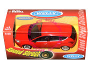 Модель автомобиля Lancia Delta, красная, 1:43, серия 'Speed Street', Welly [44000-02]