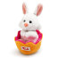 Мягкая игрушка 'Пасхальный кролик в желтом яйце', 9см, специальный выпуск из серии 'Sweet Collection', Trudi [2944-378] - 29604r1.jpg