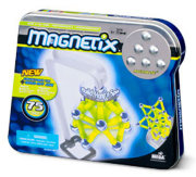 Конструктор магнитный Magnetix - светящиеся в темноте элементы, 75 деталей [28738]