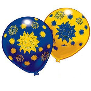 Набор воздушных шариков &#039;Солнышки&#039;, 8 шт, Everts [48927] Набор воздушных шариков 'Солнышки', 8 шт, Everts [48927]