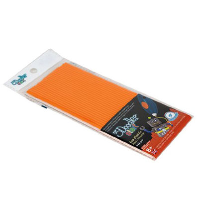 Дополнительные пластиковые стержни для 3D-ручки, оранжевые, (Tangerine Tang), 3Dooler Start [3DS-ECO06-ORANGE-24] Дополнительные пластиковые стержни для 3D-ручки, оранжевые, (Tangerine Tang), 3Dooler Start [3DS-ECO06-ORANGE-24]