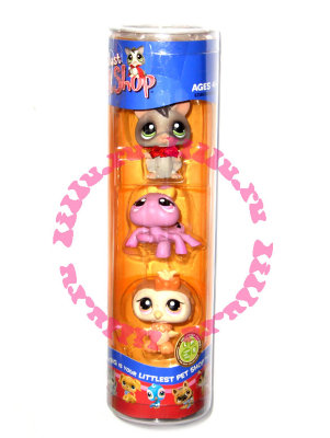 Зверюшки из серии 'Трио', набор 'Хеллоуин' - Летяга, Паук и Сова, Littlest Pet Shop [63389] Зверюшки из серии 'Трио', набор 'Хеллоуин' - Летяга, Паук и Сова, Littlest Pet Shop [63389]