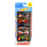 Подарочный набор из 5 машинок 'Action', Hot Wheels, Mattel [GHP64]