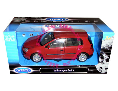 Модель автомобиля Volkswagen Golf V, красная, 1:24, Welly [22458W-RE] Модель автомобиля Volkswagen Golf V, красная, 1:24, Welly [22458W-RE]