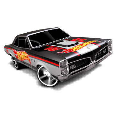 Коллекционная модель автомобиля Pontiac GTO 1967 - HW Racing 2012, черная, Hot Wheels, Mattel [V5615] Коллекционная модель автомобиля Pontiac GTO 1967 - HW Racing 2012, черная, Hot Wheels, Mattel [V5615]