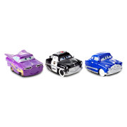 Набор трех микро-машинок Doc Hudson, Sheriff, Ramone, серия 'Тачки. Микро-Дрифтеры' (Cars - Micro Drifters), Mattel [Y1128]