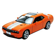 Модель автомобиля Dodge Challenger SRT, оранжевая, 1:24, Welly [24049]