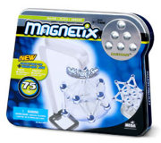 Конструктор магнитный Magnetix - серебристые элементы, 75 деталей, жестяная коробка [28733]