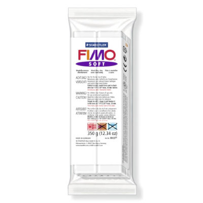 Полимерная глина FIMO Soft White, белая, 350г, FIMO [8022-0] Полимерная глина FIMO Soft White, белая, 350г, FIMO [8022-0]