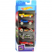 Подарочный набор из 5 машинок 'HW Glow Wheels', Hot Wheels, Mattel [GHP65]