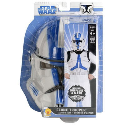 Детский костюм с маской 'Clone Trooper' (Солдат Клонов), 8-10 лет, из серии 'Звездные Войны - Star Wars', Rubie's [5261] Детский костюм с маской 'Clone Trooper' (Солдат Клонов), из серии 'Звездные Войны - Star Wars', Rubie's [5261]