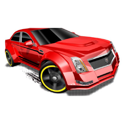 Коллекционная модель автомобиля Cadillac CTS-V - HW Showroom 2013, красный металлик, Hot Wheels, Mattel [X1780] Коллекционная модель автомобиля Cadillac CTS-V - HW Showroom 2013, красный металлик, Hot Wheels, Mattel [X1780]