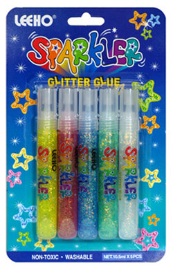 Гель с блестками, Sparkler Glitter Glue, 5 цветов, Leeho [SGG-10.5B-5] Гель с блестками, Sparkler Glitter Glue, 5 цветов, Leeho [SGG-10.5B-5]