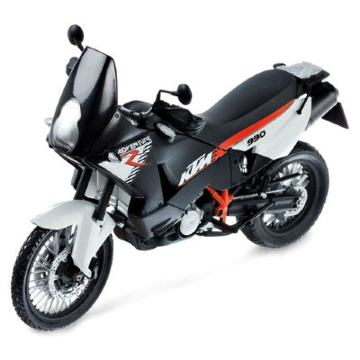 Модель мотоцикла KTM 990 Adventure, черно-белая, 1:12, Mondo Motors [69002-1] Модель мотоцикла KTM 990 Adventure, черно-белая, 1:12, Mondo Motors [69002-1]