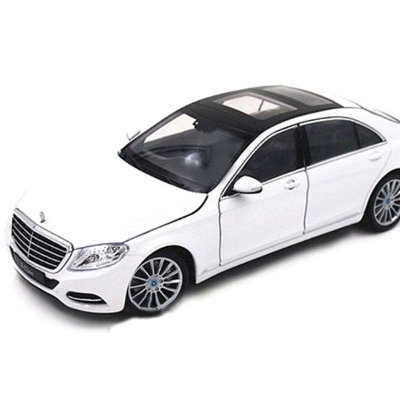 Модель автомобиля Mercedes-Benz S-Class, белая, 1:24, Welly [24051] Модель автомобиля Mercedes-Benz S-Class, белая, 1:24, Welly [24051]