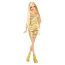 Шарнирная кукла Барби в золотом платье, из серии 'Игра с модой' (Fashionistas), Mattel [Y7488] - Y7488.jpg