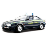 Модель автомобиля финансовой полиции Италии Alfa Romeo 156 Guardia di Finanza (1997) 1:24, темно-синяя, из серии Security Team, BBurago [18-22038]
