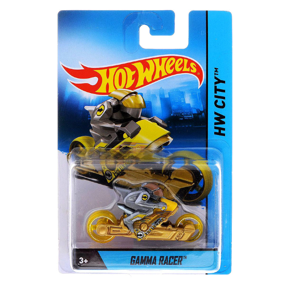 Коллекционная модель мотоцикла Gamma Racer - HW City, Hot Wheels, Mattel CG...