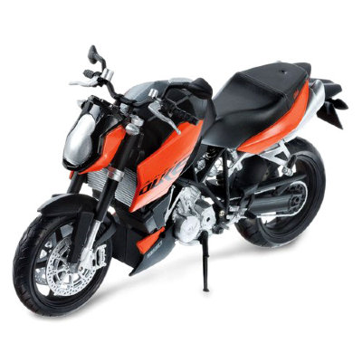Модель мотоцикла KTM 990 Super Duke, черно-оранжевая, 1:12, Mondo Motors [69002-2] Модель мотоцикла KTM 990 Super Duke, черно-оранжевая, 1:12, Mondo Motors [69002-2]