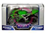 Модель гоночного мотоцикла, зеленая, 1:18, Autotime [10642-00]