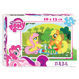 Мини-пазл 'Флаттершай и Эплджек', 15 элементов, My Little Pony, Затейники [GT8692-1] Мини-пазл 'Флаттершай и Эплджек', 15 элементов, My Little Pony, Затейники [GT8692-1]