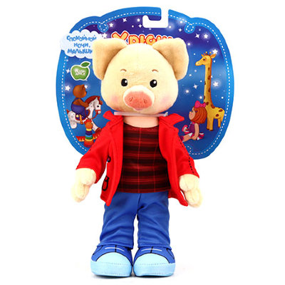 Мягкая игрушка 'Хрюша', 26 см, 'Спокойной ночи, малыши', Plush Apple [GT8769] Мягкая игрушка 'Хрюша', 26 см, 'Спокойной ночи, малыши', Plush Apple [GT8769]