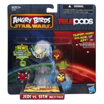 Комплект из 6 фигурок &#039;Angry Birds Star Wars II. Jedi vs. Sith&#039;, TelePods, Hasbro [A6180] Комплект из 6 фигурок 'Angry Birds Star Wars II. Jedi vs. Sith', TelePods, Hasbro [A6180]