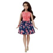 Кукла Барби, пышная (Curvy), из серии 'Мода' (Fashionistas), Barbie, Mattel [DMF28]