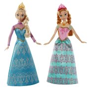 Набор кукол 'Королевские сестры - Анна и Эльза' (Royal Sisters - Anna & Elsa), 28 см, Frozen ( 'Холодное сердце'), Mattel [BDK37]